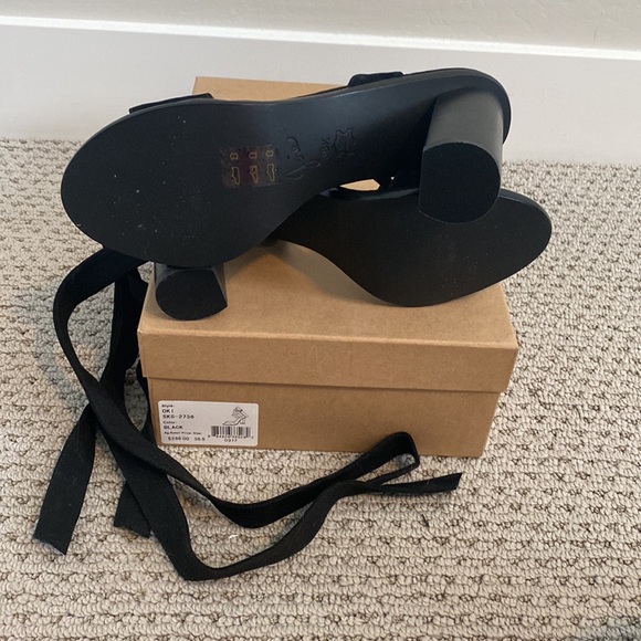 Joie black tie strap sandals - Picture 3 of 3